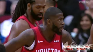 Last Two Minutes of 1st Quarter-Toronto Raptors vs Houston Rockets 1/25/2019