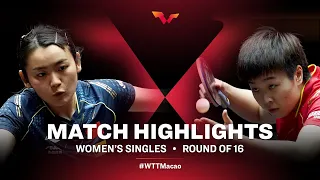 Zhang Rui vs Liu Fei | WS | WTT Macao 2021 (R16)