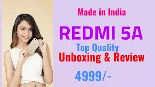 Redmi 5A  Unboxing & Review | Desh Ka Smartphone | Budget Android Smartphone