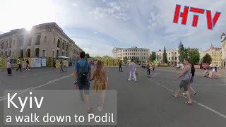 Kyiv,Ukraine-A walk down to Podil