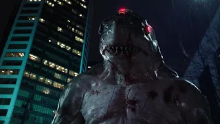 King Shark Powers and Fight Scenes - The Flash and Supergirl