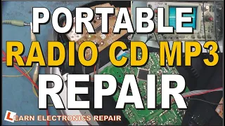 Portable CD Player / Radio / MP3 Music Player Repair. How to Understand and Fix radio circuits.