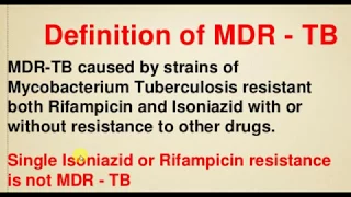 PSM LECTURES , Tuberculosis , TP 6 , Drug Resistance TB Treatments