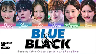 OH MY GIRL X CRAVITY X IVE - BLUE & BLACK - Deutsch | German Color Code Lyrics [Han/Rom/Ger]