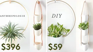 DIY expensive Anthropologie hanging planters (Save $337!!!)