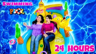 Living in a *Swimming Pool* for 24 Hours ! *GONE WRONG* | Nilanjana Dhar