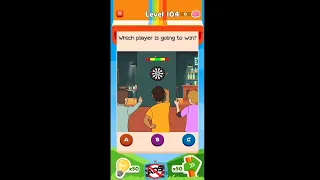 Braindom 3 Level 104 Which player is going to win Answers and Solutions