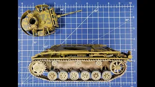 Takom Blitz Panzer III Ausf M mit schurzen Complete Build Part 4 Weathering part 1
