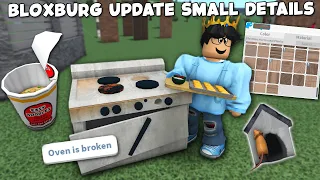 SMALL FUN HIDDEN DETAILS IN THE NEW BLOXBURG UPDATE