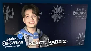 Junior Eurovision stars react to Eurovision Song Contest, Part 2