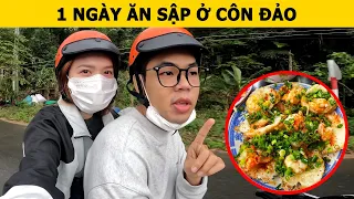 1 NGÀY ĂN SẬP CÔN ĐẢO BÁNH CẠNH GHẸ, BÁNH XÈO, KEM DỪA & VIẾNG MIẾU NGŨ HÀNH | Oops Banana Vlog 367