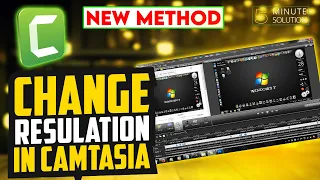 How to Change resolution in Camtasia 2024