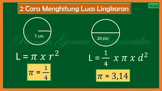 CARA MENGHITUNG LUAS LINGKARAN #luaslingkaran #lingkaran