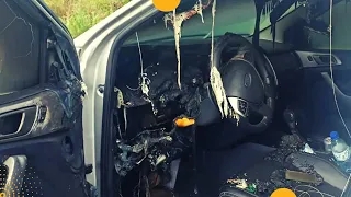 Truck is 'melted' inside after being struck by lightning on a highway in Brazil; video shows damage