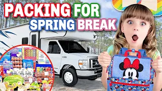 PACKiNG for SPRING BREAK w/ MATCHiNG OUTFITS?! Costco Haul, Meal Prep & Organization!