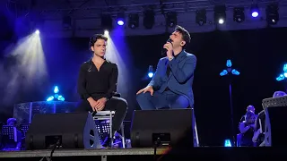 My video from first row: Halleluja, Gianluca & Ignazio, Il Volo, Agrigento, 28 July 2022