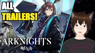 Honkai Fan Reacts to all Arknights Trailers! | Arknights |