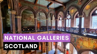 NATIONAL GALLERIES SCOTLAND - Two Amazing & FREE Things in EDINBURGH - Walking Tour | 4K | 60FPS