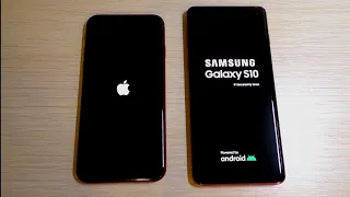 iPhone SE 2020 vs Samsung Galaxy S10 Bootanimation
