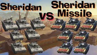 WOT Blitz 7x Sheridan Missile vs 7x Sheridans