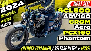 New 2024 Motorcycles & Scooters Released = HUGE NEWS! Model Lineup Announcement Review