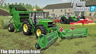 Mowing & Baling HAY bales, Feeding animals│The Old Stream Farm│FS 22│ Timelapse 2