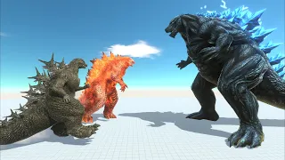 Godzilla Minus One and Legendary Godzilla Thermonuclear try to defeat Godzilla Earth