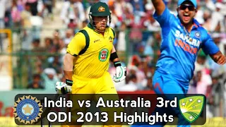 India vs Australia 3rd ODI 2013 at Mohali