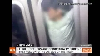 NYC: Subway Surfing is "stupid and dangerous"