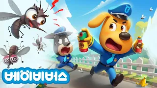 🎄 모기아 따라오지마 !!!🦟 | 1시간 동화 모음집 | 안전교육 | 래브라도 경장 | 베이비버스 | BabyBus