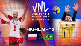 🇵🇱 POL vs. 🇧🇷 BRA - Highlights Quarter Finals | Men's VNL 2023