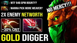 BOUNTY IS THE NEW ALCHEMIST Imba Gold Steal 946 GPM with Daedalus Crit 7.28c Best Carry DotA 2