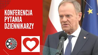 Konferencja Donalda Tuska - pytania dziennikarzy