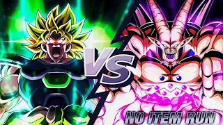 NO ITEM RUN! AGL LR DBS BROLY'S TEAM VS BIRTH OF SHADOW DRAGON OMEGA SHENRON | DBZ DOKKAN BATTLE