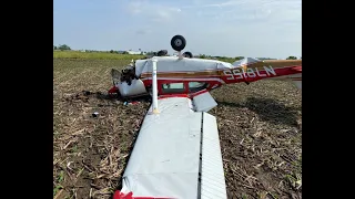 Cessna 172K Skyhawk (N78755) stalls and crashes at Bluffton Airport (5G7), Bluffton, Ohio