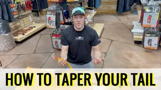 How to taper the tail of your sling