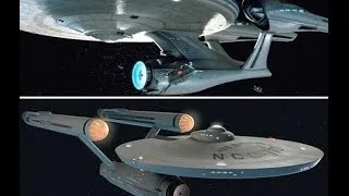 Original Star Trek Enterprise Vs Star Trek 2009 Enterprise (model comparison)