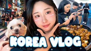 korea vlog! | kbbq, karaoke, and visiting family ♡