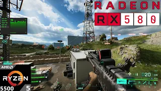 RX 580 8GB + Ryzen 5 5500 : Battlefield 2042 (Tested in 2024)