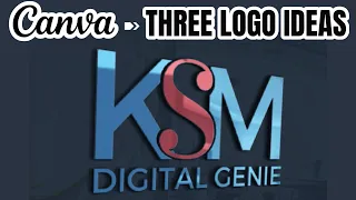 How to create a Three Letter 3D Logo - Canva & Photopea Tutorial