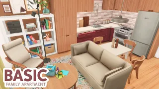 Basic Tiny Family Apartment // The Sims 4 Speed Build: Apartment Renovation [CC]