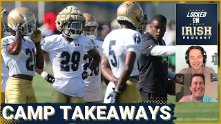 Notre Dame fall camp takeaways: Cornerbacks & Running Backs leading the way