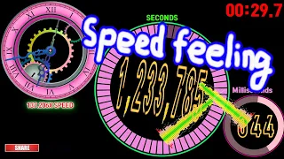 1234567.890 Seconds [Speed Feeling] Roman Clock Two Circle timer countdown alarm🔔