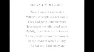 The Valley of Unrest written by Edgar Allan Poe