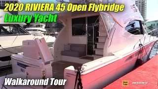 2020 Riviera 45 Open FlyBridge Luxury Yacht - Walkaround Tour - 2019 FLIBS
