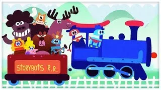 "Riding on a Train," The Train Song by StoryBots | Netflix Jr