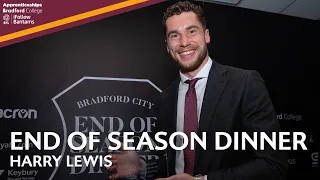 END OF SEASON DINNER: Harry Lewis