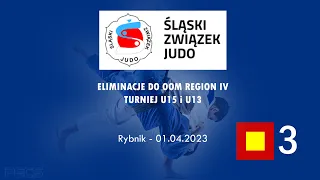 TATAMI 3 Eliminacje do OOM - Region IV, Turniej U15 i U13 01.04.2023 Rybnik