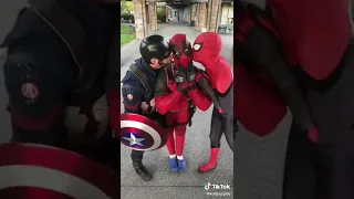 #deadpool #spiderman #captainamerica #dance