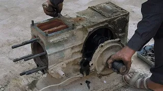 Amazing Technique of Diesel Engine Complete restore || Very Rusty Pitter diesel engine restoration